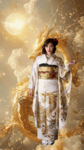 神楽呉服店は北海道で唯一の金彩振袖レンタルをしている店